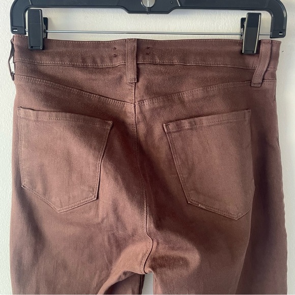 L'Agence Margot High Rise Mahogany Coated Skinny Jeans 37564 - Picture 4 of 13
